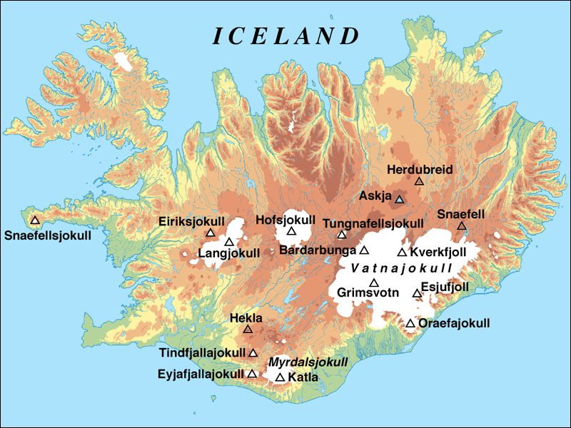iceland volcano map. lt;Click here to view an