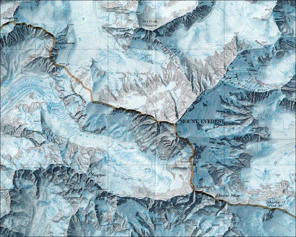 topographic map of mt everest Skiing the Pacific Ring of Fire and Beyond: M...