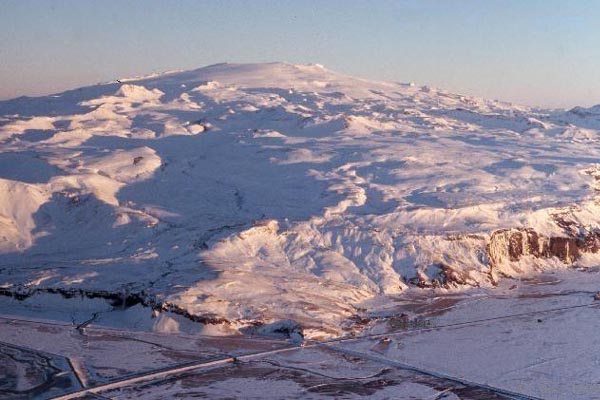 map of iceland eyjafjallajokull. Eyjafjallajökull