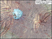 Map of Kilimanjaro