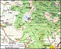 A detailed map of the Orizaba area. 