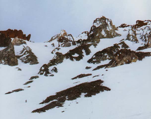 Climbing Upper Casaval Ridge